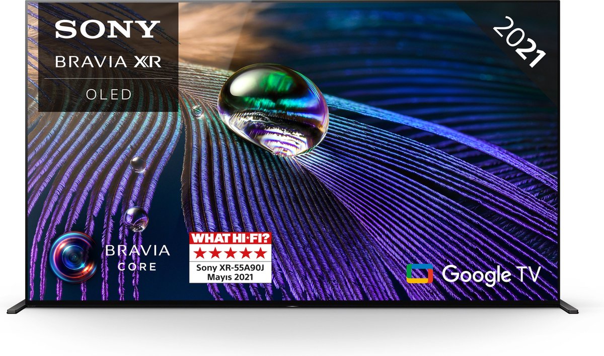 De Sony XR-55A90J 55 inch 4K OLED TV 2021 in één oogopslag