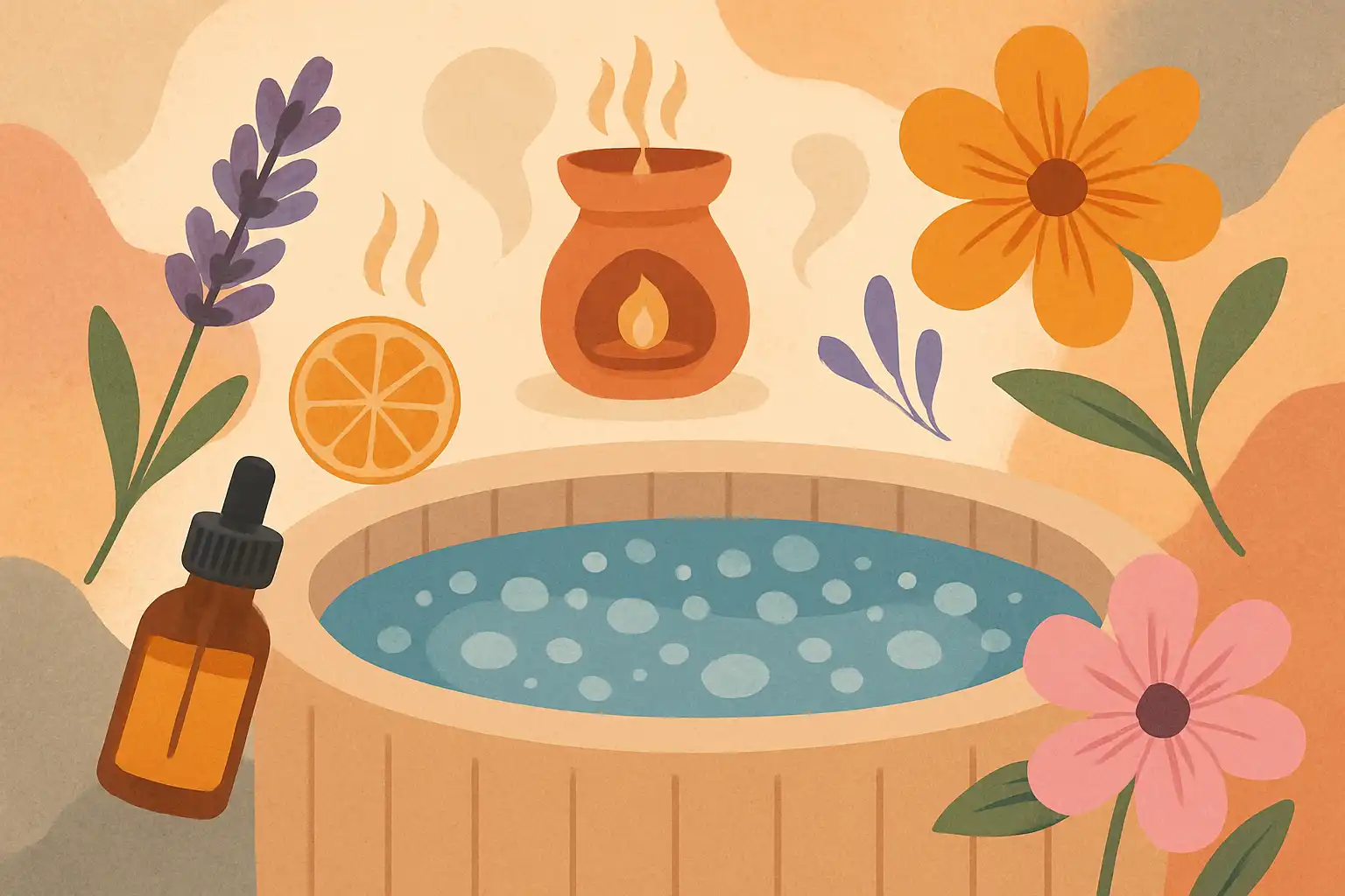 Aromatherapie in je opblaasbare jacuzzi: welke geuren werken écht (en wat je beter niet gebruikt)