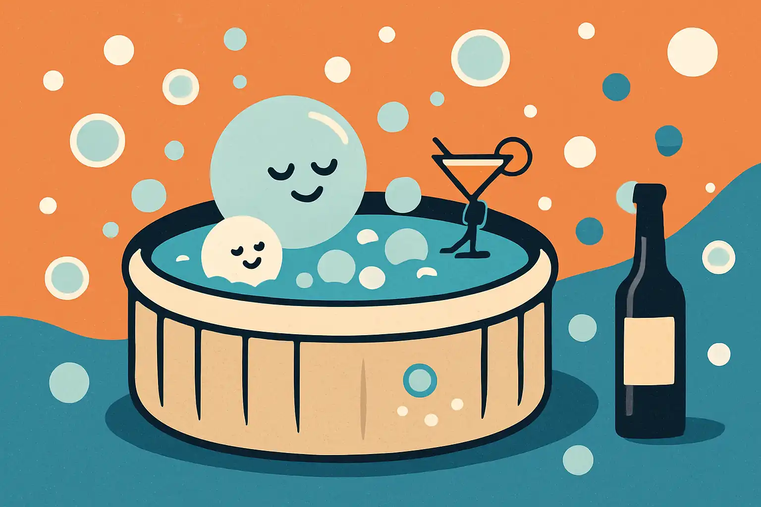 Bubbels en booze: slimme regels voor een veilige en gezellige avond in je opblaasbare jacuzzi