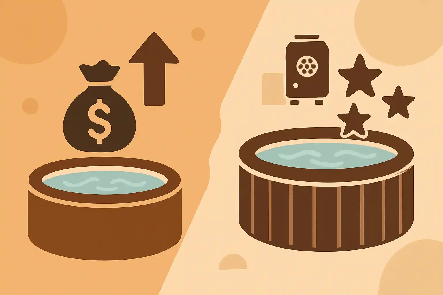 Budget vs luxe: wat krijg je écht extra in een premium opblaasbare jacuzzi?