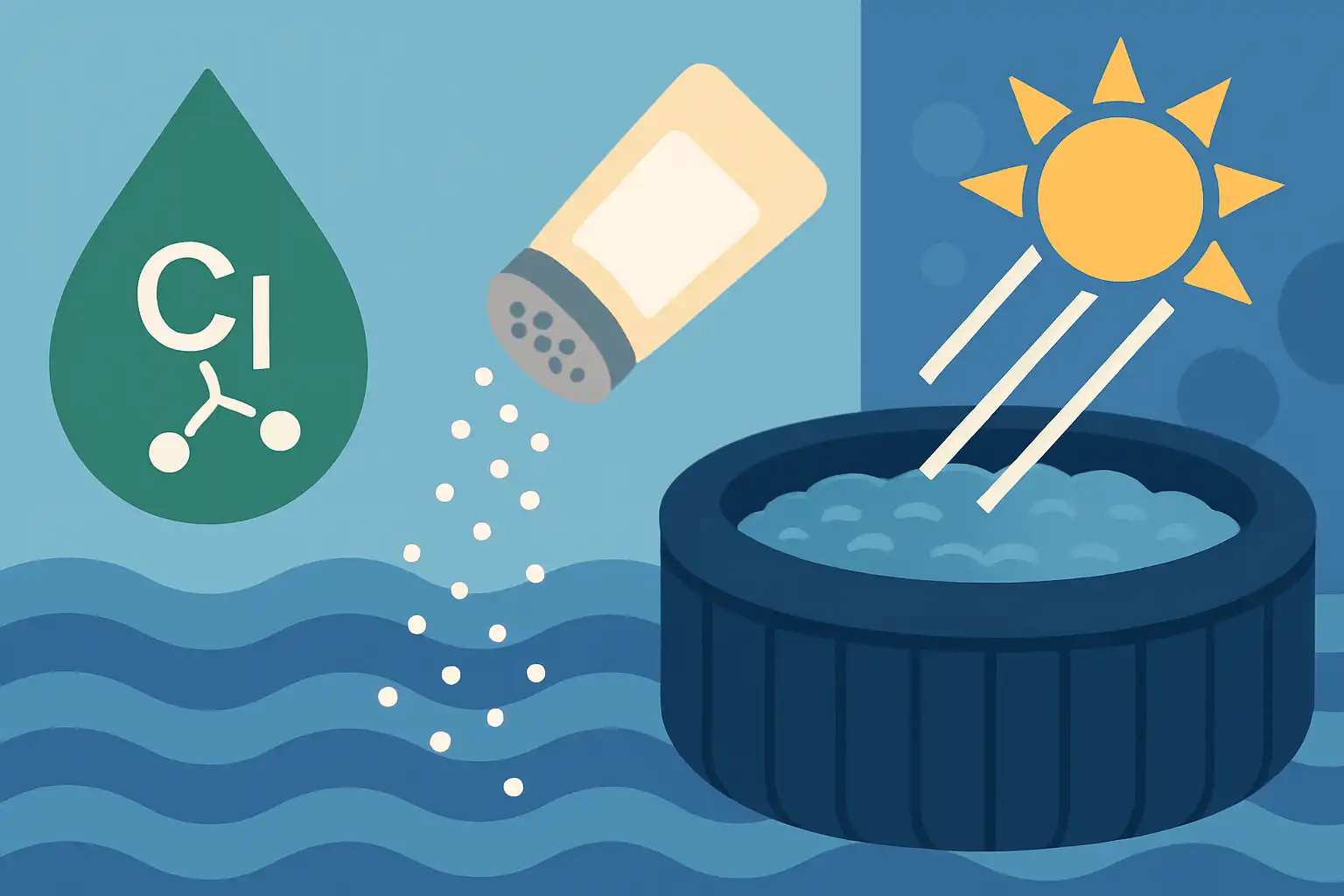 Chloor, zout of UV: welk waterbehandelingssysteem past het beste bij jouw opblaasbare jacuzzi?