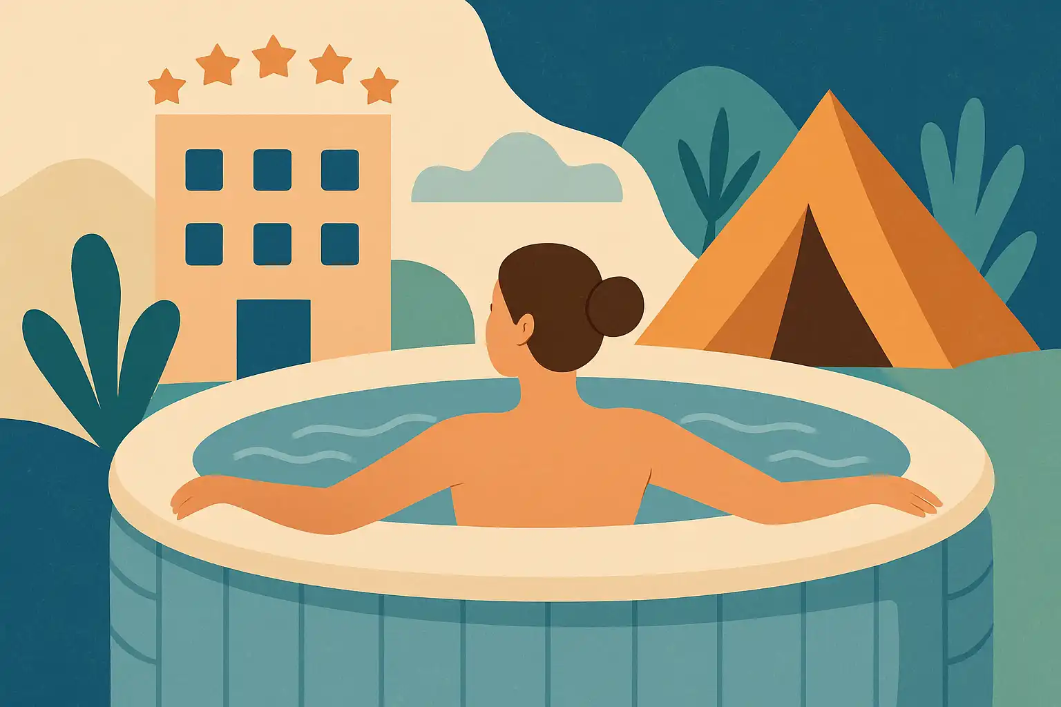 Hoe hotels en glampings opblaasbare jacuzzis inzetten als hospitalitytrend (en wat jij ervan kunt leren)