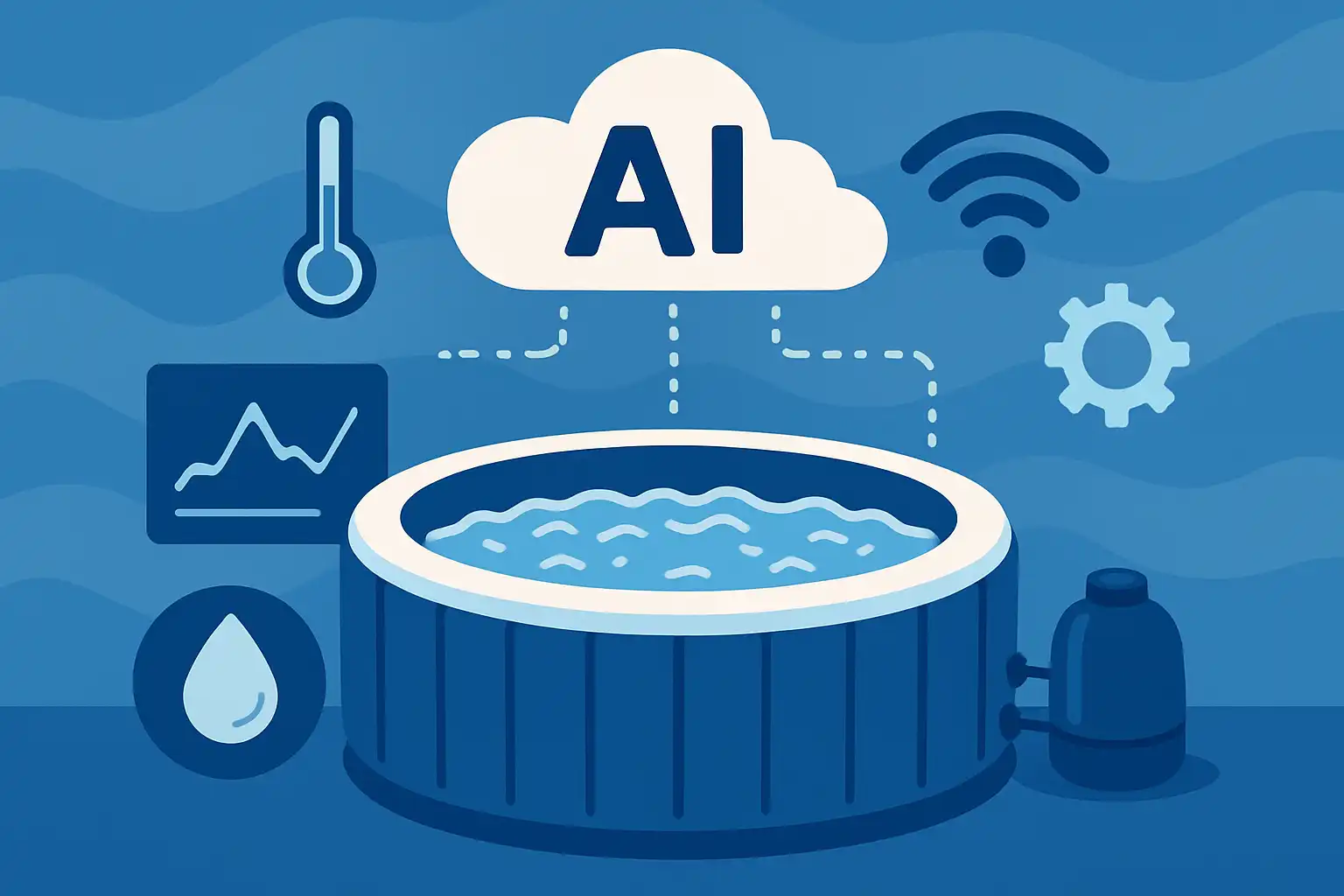 Hoe slimme sensoren en AI je opblaasbare jacuzzi slimmer en zorgelozer maken