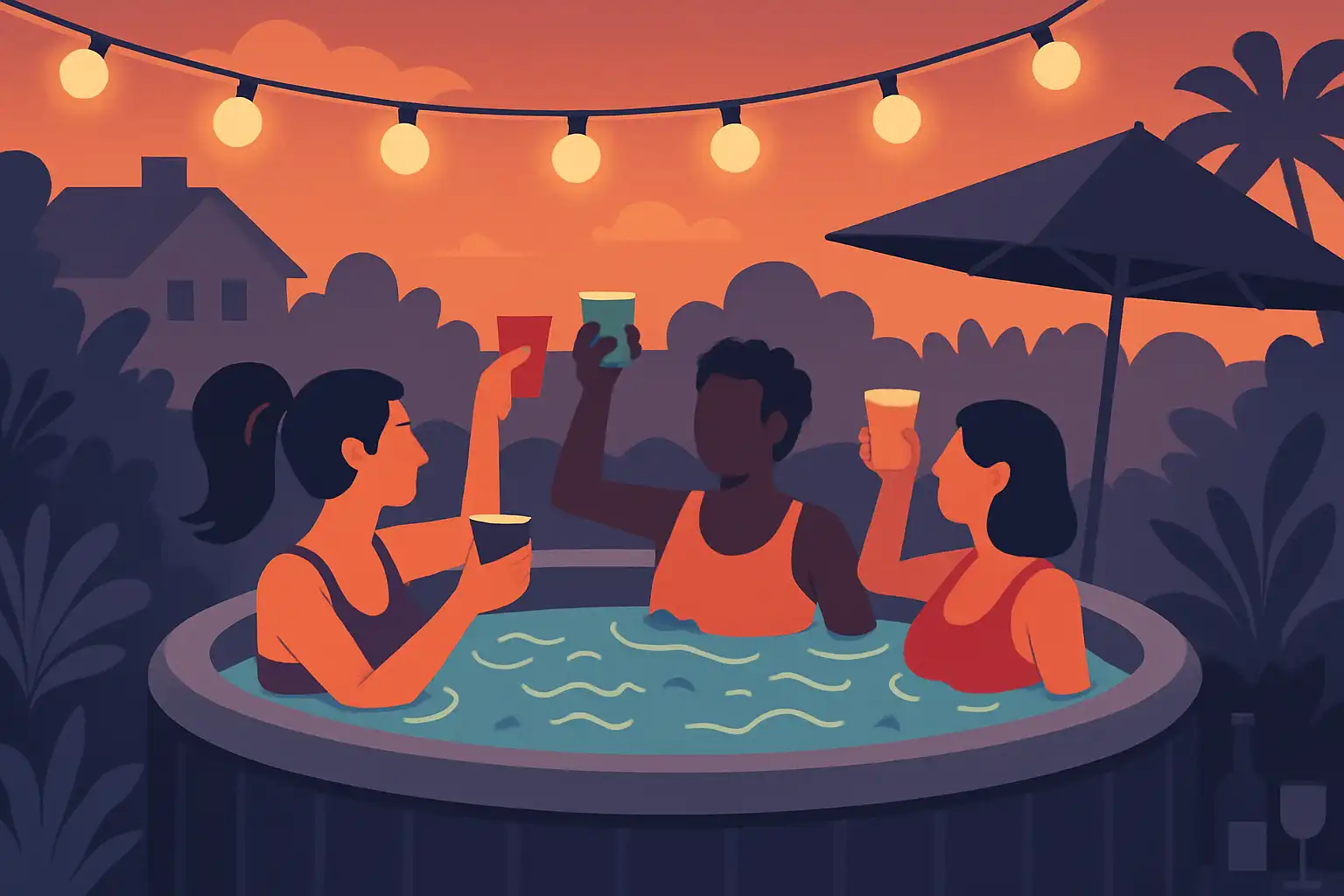 Hot tub party in eigen tuin: stappenplan voor een onvergetelijke avond in je opblaasbare jacuzzi