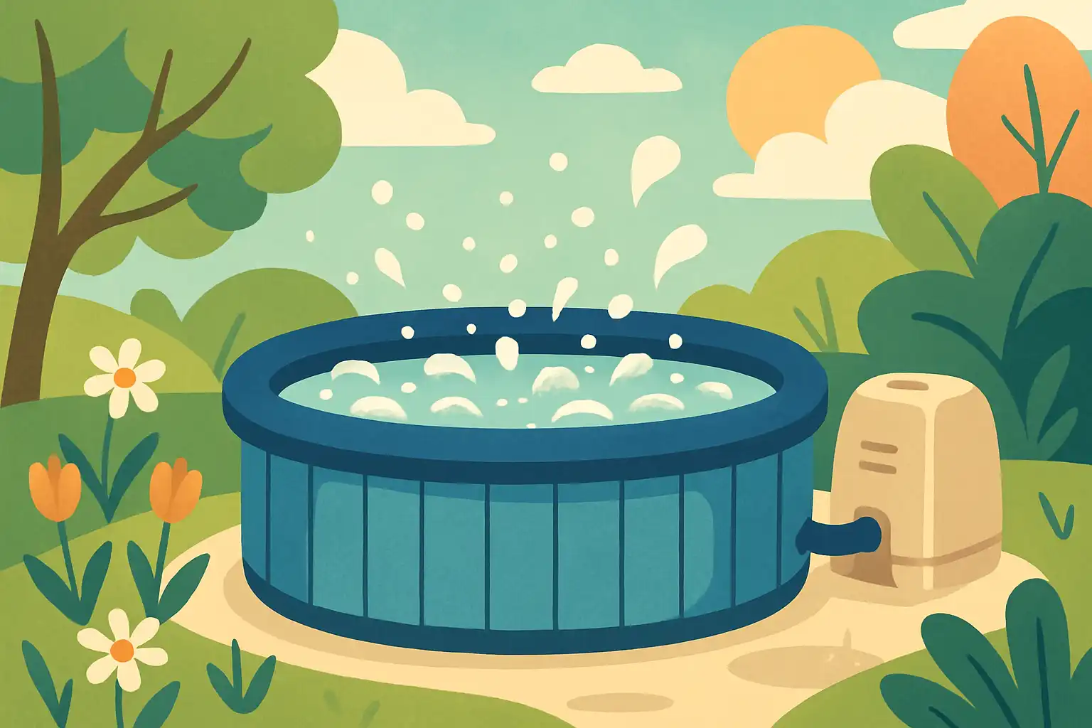 Lentebubbelen: frisse voorjaarstips voor je opblaasbare jacuzzi – van onderhoud tot sfeer
