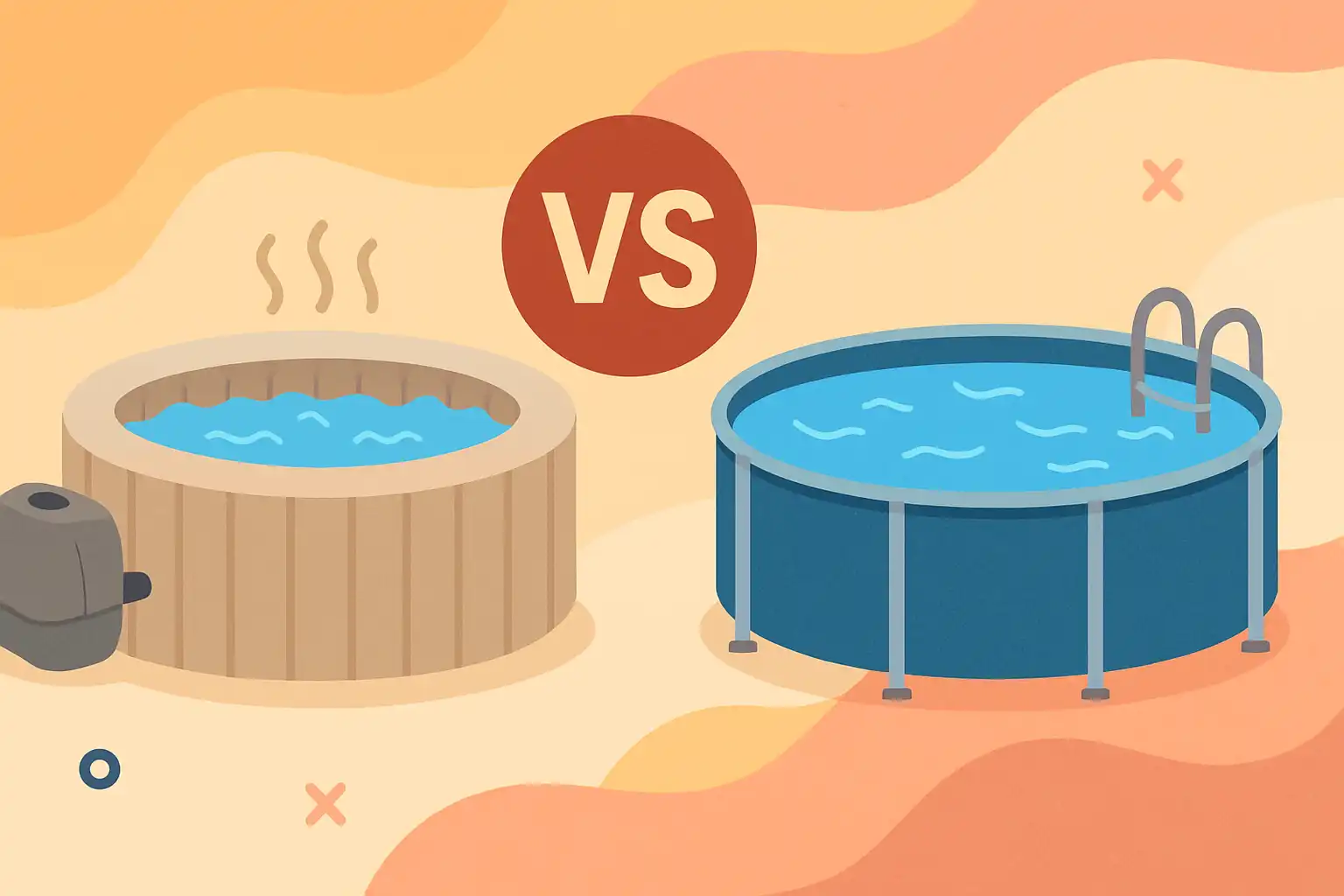 Opblaasbare jacuzzi of opzetzwembad? De ultieme vergelijking voor zwoele zomers