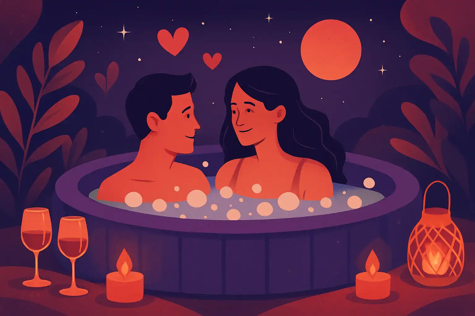Romantiek in bubbelvorm: zo organiseer je de perfecte dateavond in je opblaasbare jacuzzi