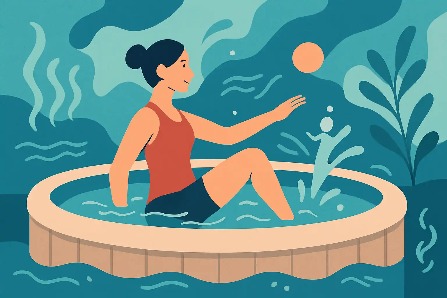 Vijf korte waterworkouts die je in je opblaasbare jacuzzi kunt doen