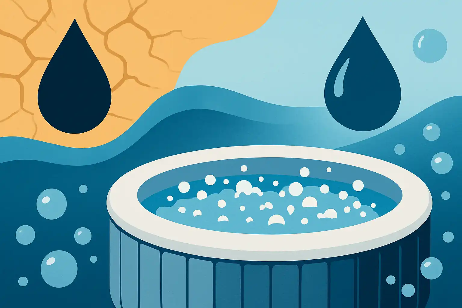 Waterschaarste en bubbels: wat je moet weten over opblaasbare jacuzzis tijdens waterbeperkingen