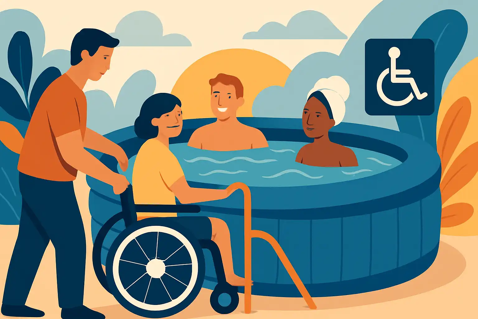 Zo maak je je opblaasbare jacuzzi toegankelijk voor iedereen