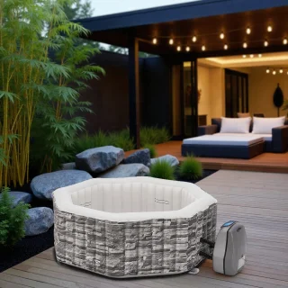 Premium IJsbad Cold Plunge – Dropstitch 300L – Inclusief Pomp, Thermische Afdekking & Filter – Voor Koudetherapie, Sportherstel & Wellness – Hometotry