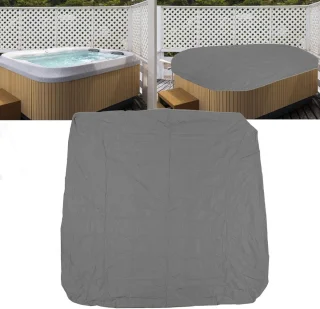 Waterdichte Hot Tub SPA Cover - Grijs - 190cm - Beschermhoes voor Bad en Hot Spring