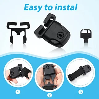 4pcs Hot Tub Cover Clips, Replacement Hot Tub Cover Latch Repair Kit with Key and Screws Accessories for Hot Tub Cover Straps