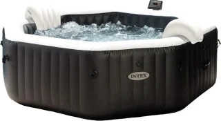 Intex PREMIUM PureSpa Jet & Bubble Deluxe Carbone + Aquatural Care Set + Wifi - 4 persoons