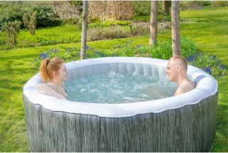 EXIT Wood Deluxe spa (4 personen) - donkergrijs