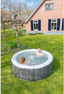 EXIT Wood Deluxe spa (4 personen) - donkergrijs