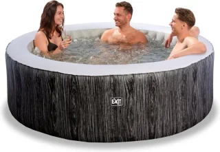 EXIT Wood Deluxe spa (4 personen) - donkergrijs