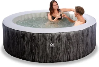 EXIT Wood Deluxe spa (4 personen) - donkergrijs