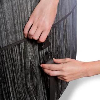 EXIT Wood Deluxe spa (4 personen) - donkergrijs