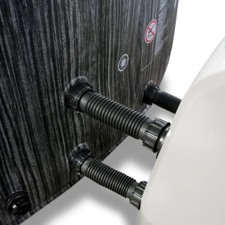 EXIT Wood Deluxe spa (4 personen) - donkergrijs