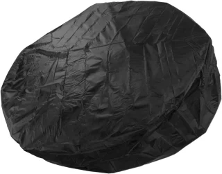 Opblaasbare Spa Hot Tub Cover Waterdicht 190 Zilver Polyester Taft - Ronde Bad 215x70cm Zwart