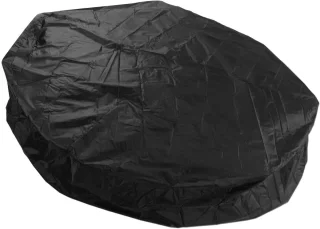 Opblaasbare Spa Hot Tub Cover Waterdicht 190 Zilver Polyester Taft - Ronde Bad 215x70cm Zwart