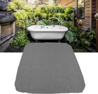 Waterdichte Badkuip SPA Cover - 190 cm - Polyester - Grijs - Waterproof - Beschermhoes - Hot Tub.
