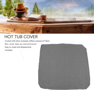 Waterdichte Badkuip SPA Cover - 190 cm - Polyester - Grijs - Waterproof - Beschermhoes - Hot Tub.