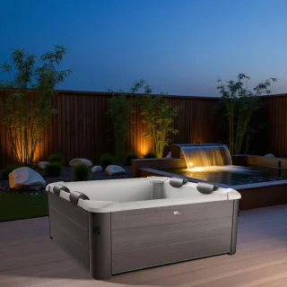 Luxe Opblaasbare Bubbelbad Spa 6 Personen – 130 Jets – Ø 205 cm – Verwarming tot 40°C – Inclusief Pomp, Afdekzeil & Filter – Premium Jacuzzi voor Buiten & Binnen Hometotry