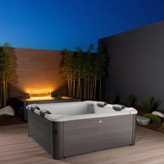 Luxe Opblaasbare Bubbelbad Spa 6 Personen – 130 Jets – Ø 205 cm – Verwarming tot 40°C – Inclusief Pomp, Afdekzeil & Filter – Premium Jacuzzi voor Buiten & Binnen Hometotry