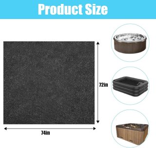 Wat vinden we goed aan de Antislip Waterdichte Bubbelbadmat - Herbruikbare Vloermat voor Zwembad en Bubbelbad, 188 x 183 cm