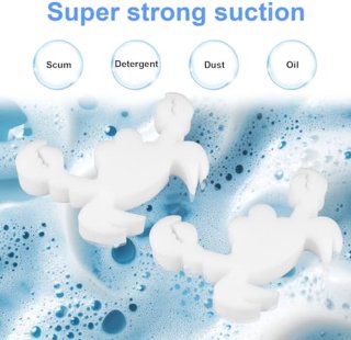 Wat vinden we goed aan de 4-Pack Crab-Shaped Spa/Pool Sponge (White)