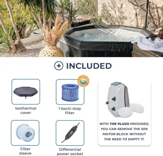 Achthoekige Draagbare Spa 4-6 Personen