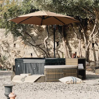 Achthoekige Draagbare Spa 4-6 Personen
