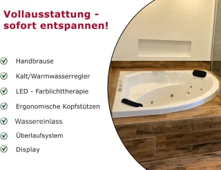 Alta Furniture Caribbean Luxe Whirlpoolbad 150 x 150 cm 2-persoons