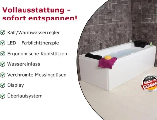 Alta Furniture Duo Whirlpoolbad 170 x 75 x 62 cm