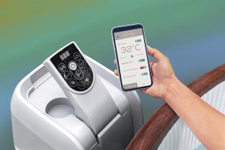 Wat vinden we goed aan de Alta Furniture Helsinki FortiFiber Spa - Ronde hout-look hottub Ø180x66 cm