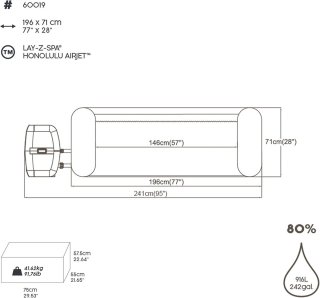 De Alta Furniture Honolulu FreezeGuard AirJet Spa - Ronde Hottub in één oogopslag