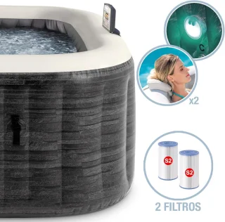 Alta Furniture HydroLuxe Greywood Spa Opblaasbare Whirlpool (175x71 cm)