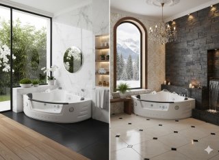 De Alta Furniture Milano Indoor Whirlpool 140x140 cm (2-persoons) in één oogopslag