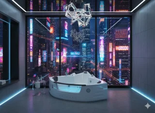 Alta Furniture Milano Indoor Whirlpool 140x140 cm (2-persoons)