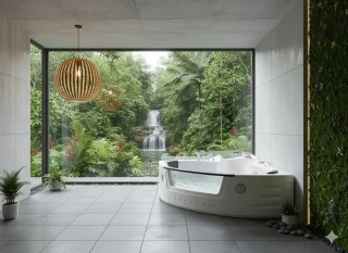 Alta Furniture Milano Indoor Whirlpool 140x140 cm (2-persoons)