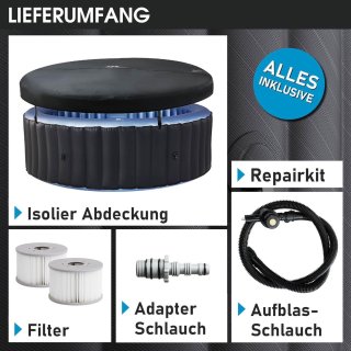 De Alta-meubilair Bergen Opblaasbare Jacuzzi 4-persoons in één oogopslag