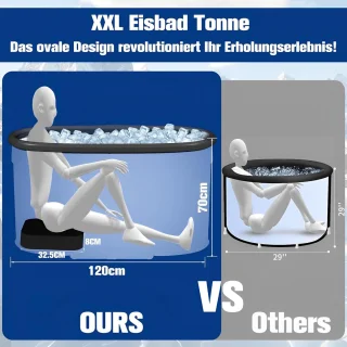 Altameubel Pro IJsbad Ovaal XXL 120 cm