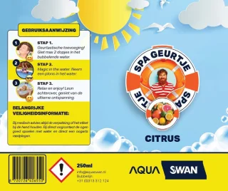 Aquaswan Spa Geur Citrus 250 ml voor Spa, Whirlpool en Hot Tub