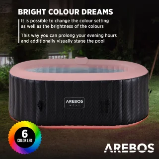 AREBOS Bubbelbad 190x120 cm