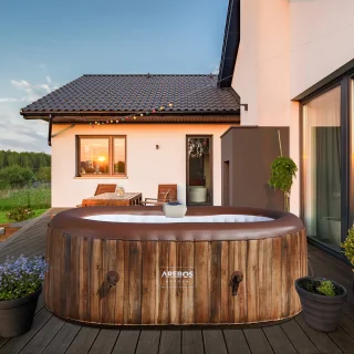 AREBOS Bubbelbad Hottub 190x120 cm