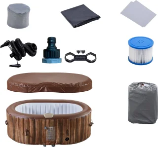 AREBOS Bubbelbad Hottub 190x120 cm