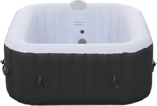 Arebos Opblaasbare Hottub 4 Persoons 154x154 cm 600L