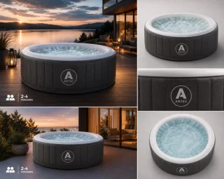 Artec spa 4 persoons opblaasbare jacuzzi